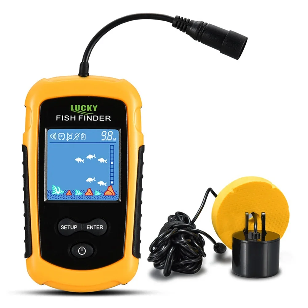 Fishing Depth Finder - Szczęśliwy kolorowy ekran LCD przenośny przewodowy
