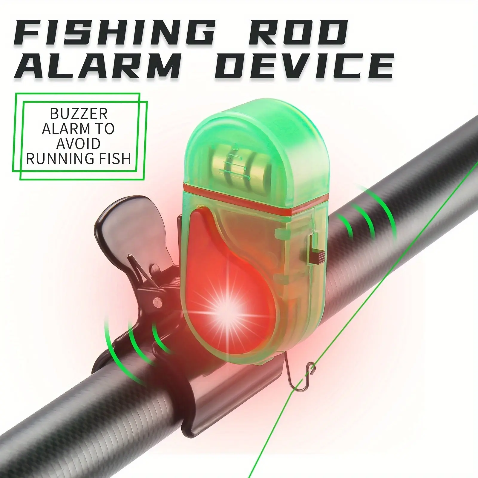 Bite Alarm - 2 SZT. LED Alarmy Wędkarskie, Ulepszone